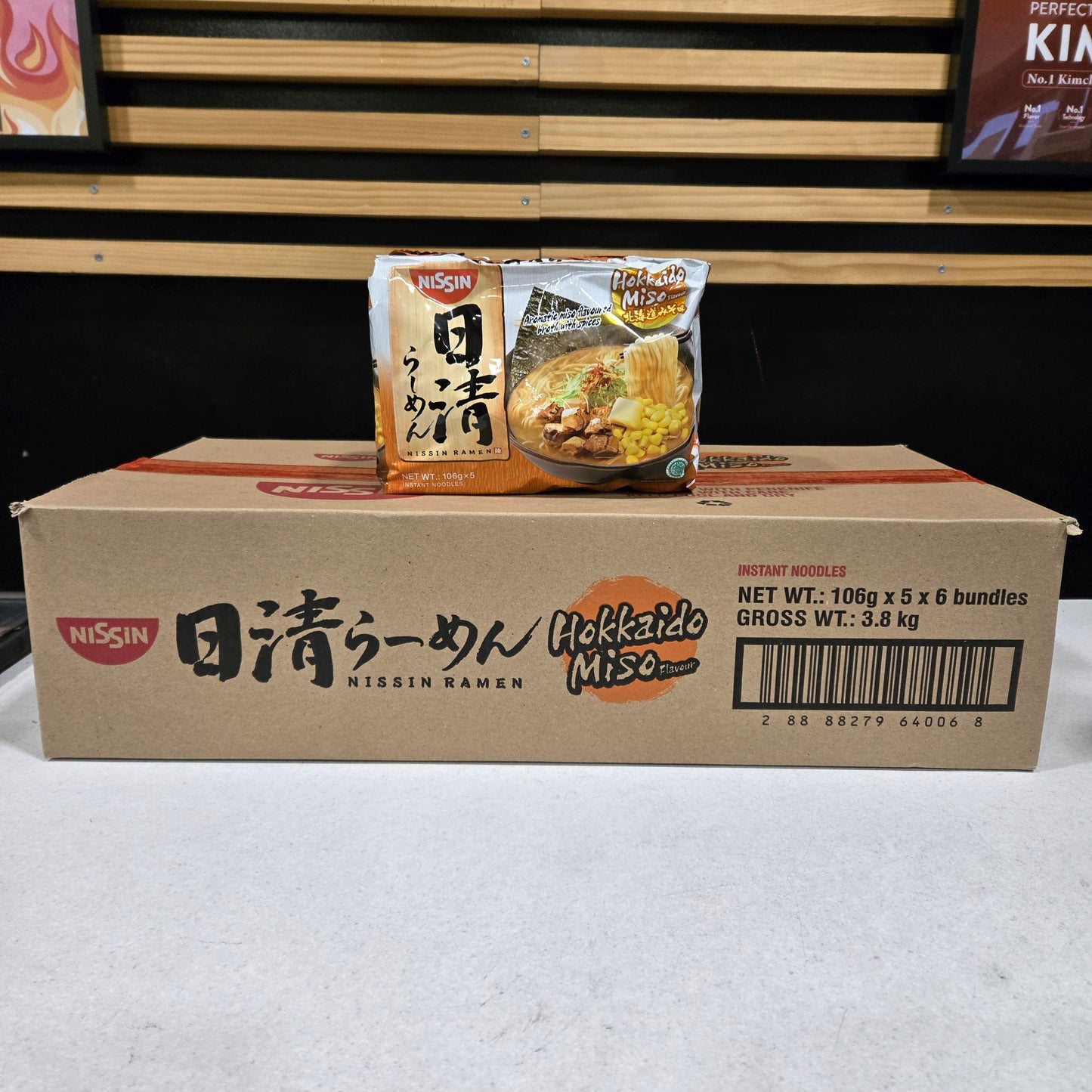 Nissin Hokkaido Miso Noodles 106g x 30pk (1box)
