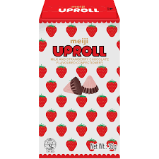 Meiji Uproll Strawberry Choco 35g