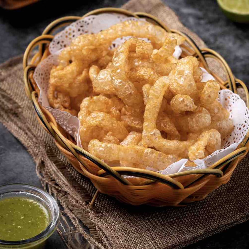 Yummy Thai Food Pork Cracker Original 100g x 30pk (1box)
