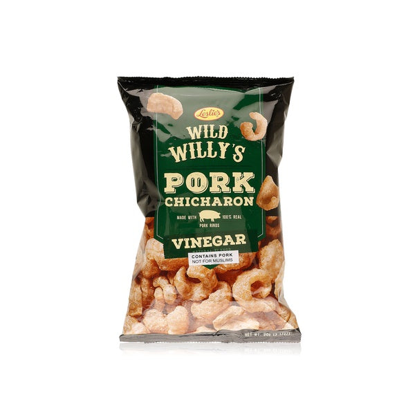 Leslie Wild Willy's Pork Chicharon Vinegar 90g