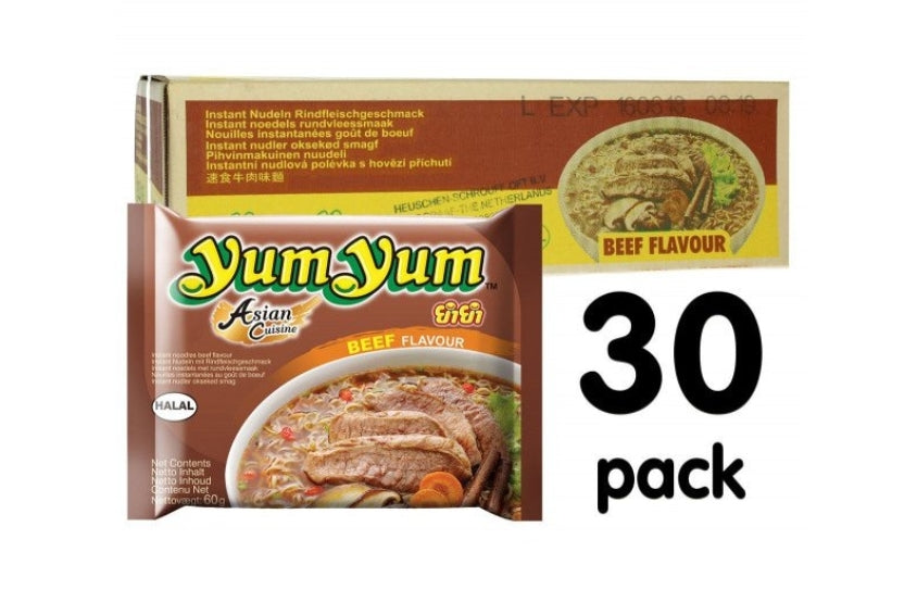 Yum Yum Beef Noodles 60g x 30pk