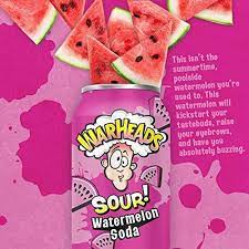 War Heads Sour Watermelon Soda 355ml