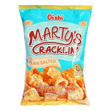 Oishi Martys Cracklin Plain Salted 90g