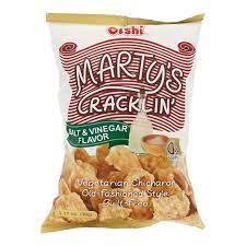 Oishi Martys Cracklin Salt & Vinegar 90g