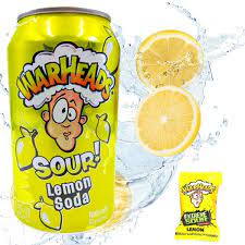 War Heads Sour Lemon Soda 355ml