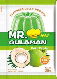 Mr Gulaman Jelly Powder Pandan 25g X 10pk