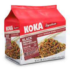 Koka No MSG Noodle Black Pepper | Instant Noodles 