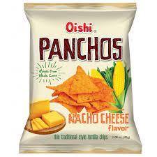 Oishi Panchos Tortilla Chips Nacho Cheese 85g