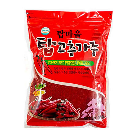 Tower Gochugaru Red Pepper Powder for Kimchi 500g x 20pk (1box)