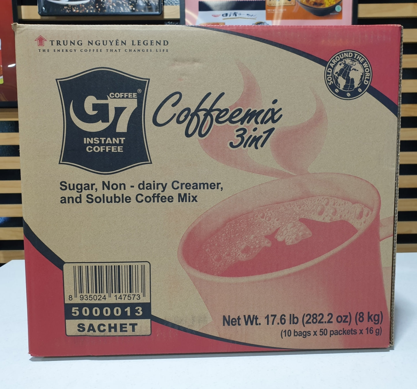 G7 3 in 1 Instant Coffee Mix 50pk x 10bags (1box)