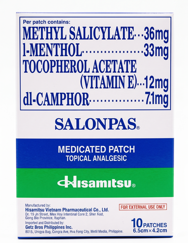 Salonpas Medicated Patch 10pk x 20units (1box)