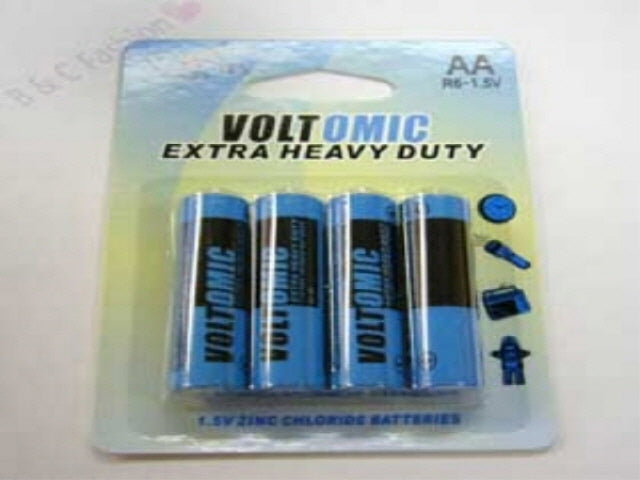 Voltomic Extra Heavy Duty Batteries AA x 4pk