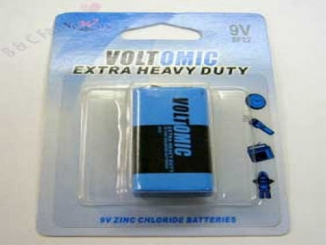 Voltomic Extra Heavy Duty Batteries 9V x 1pk
