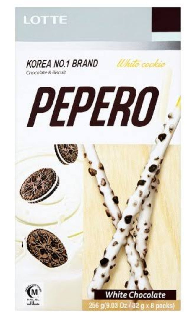 Lotte Pepero White Cookie 32g x 10pk (dated 12/11/2022)