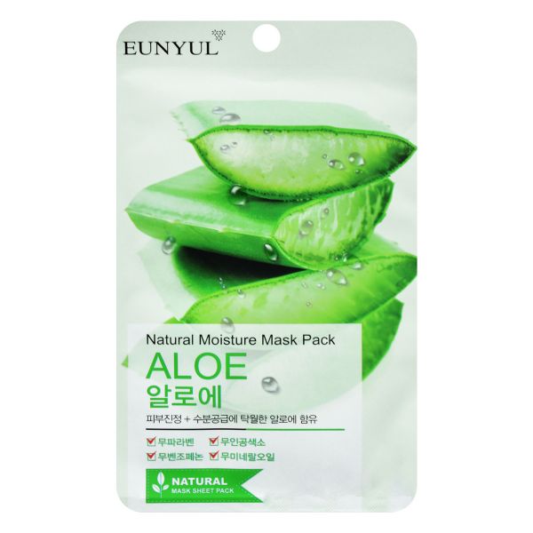 Eunyul Natural Moisture Mask Pack Aloe 10pk