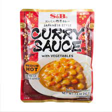 S&B Curry Sauce with Vegetable Medium 210g