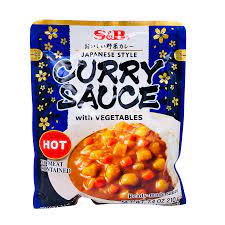 S&B Curry Sauce with Vegetable Hot 210g