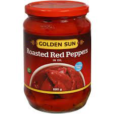 Golden Sun Gluten Free Roasted Red Peppers 680g