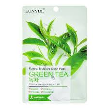 Eunyul Natural Moisture Mask Pack Green Tea 10pk