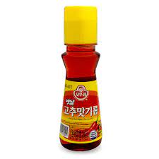 Ottogi Traditional Red Pepper Flavored Oil 80ml