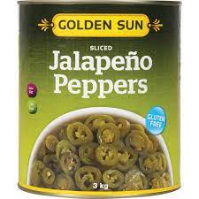 Golden Sun Gluten Free Jalapeno Peppers Sliced 3kg