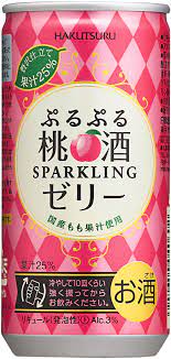 Hakutsuru 3% Sparkling Sake Peach 190ml