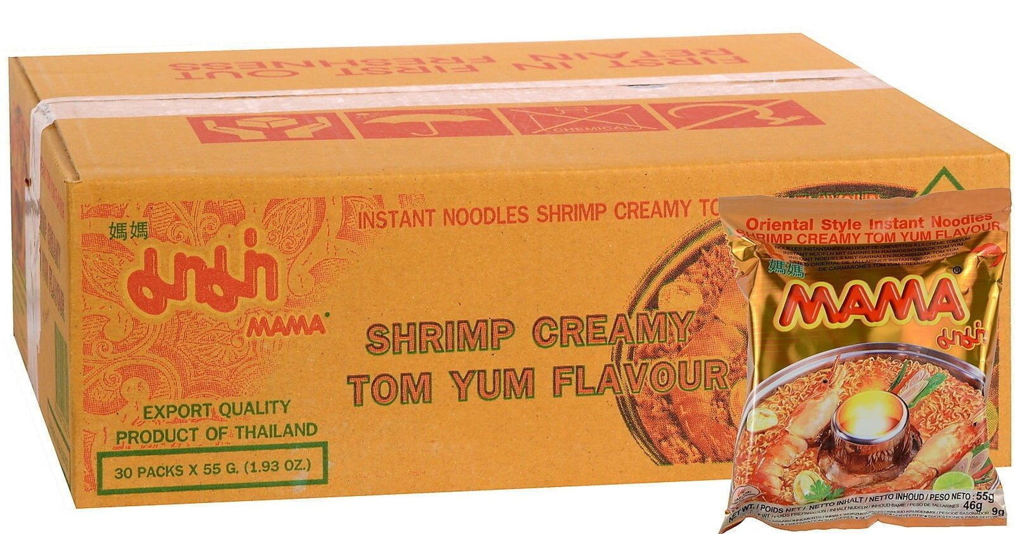 Mama Shrimp Creamy Tom Yum 55g x 30pk